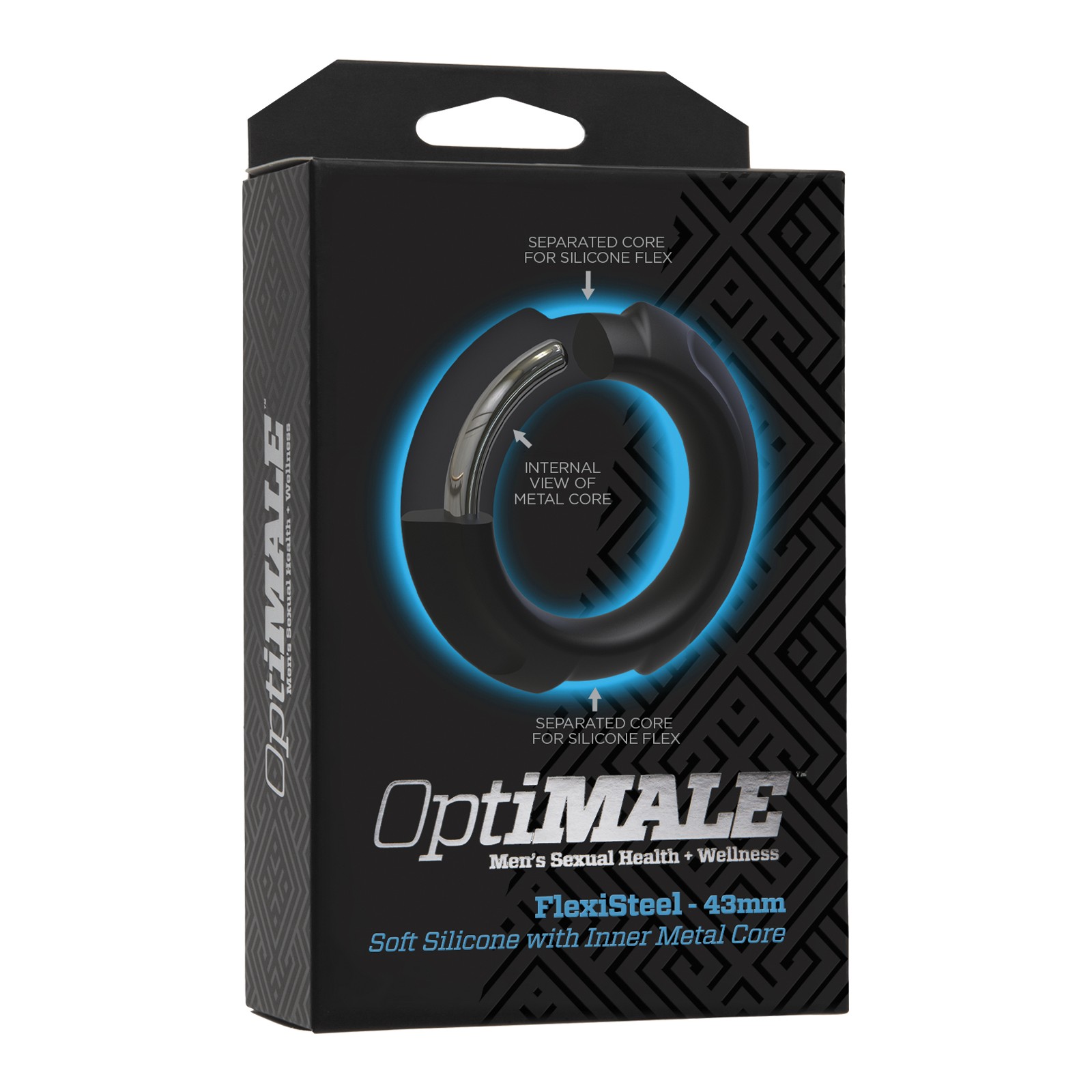 Anillo para el Pene FlexiSteel de OptiMale - 43mm