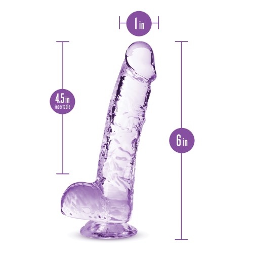 Dildo Cristalino Naturalmente Tuyo de 6" para Placer Realista