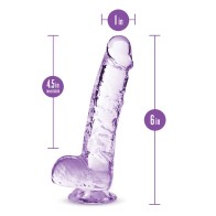 Dildo Cristalino Naturalmente Tuyo de 6" para Placer Realista