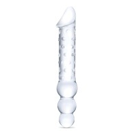 Glas Double Ended Glass Dildo with Anal Beads - Versatile Pleasure