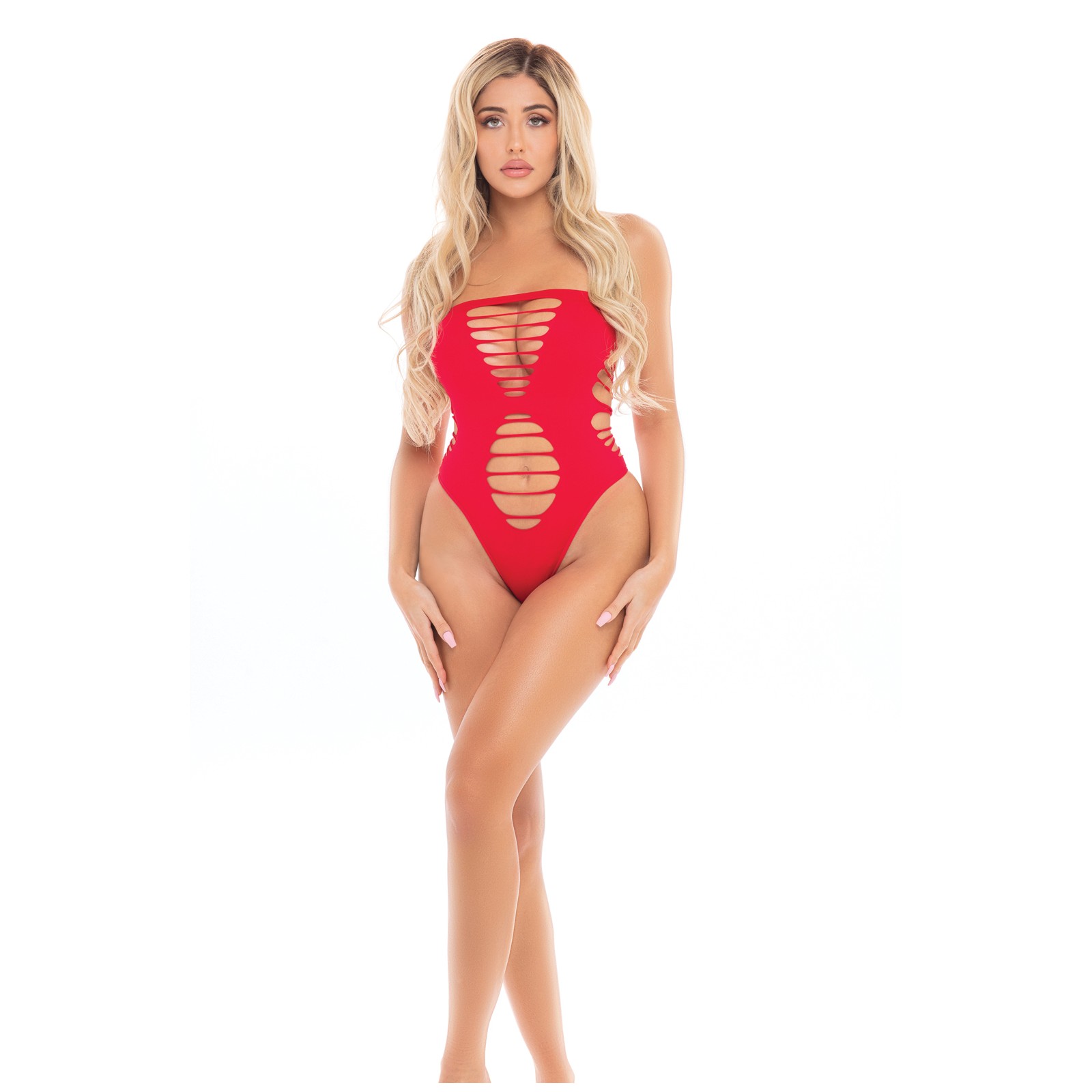 Bodysuit Strapless Treat Me Right Rojo O/S