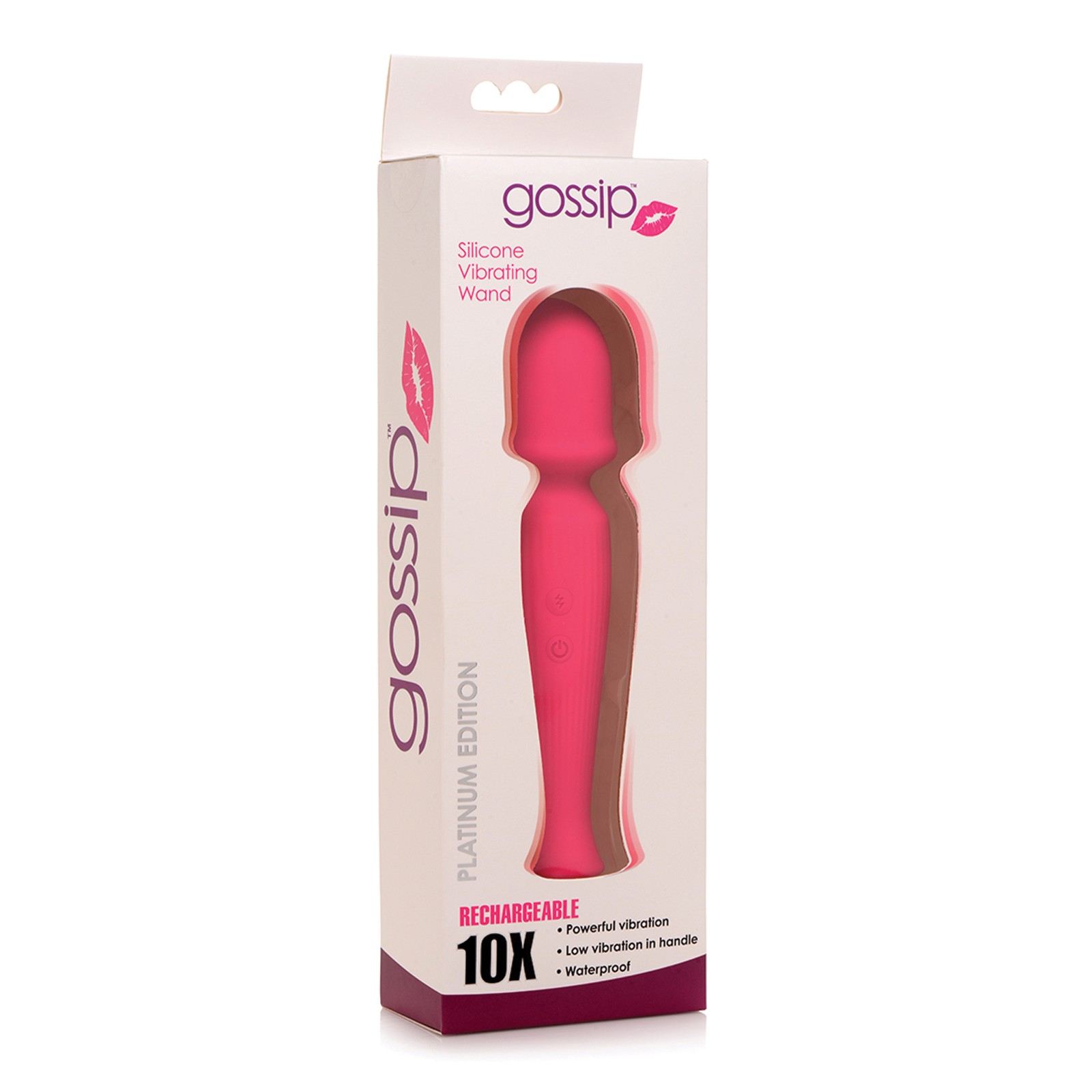 Curve Toys Gossip Vibrating Wand 10x Magenta