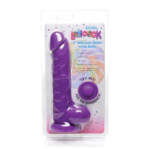 Curve Toys Lollicock 7" Dildo with Balls