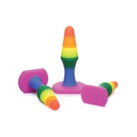 Set de Entrenadores Anales de Silicona Frisky Rainbow