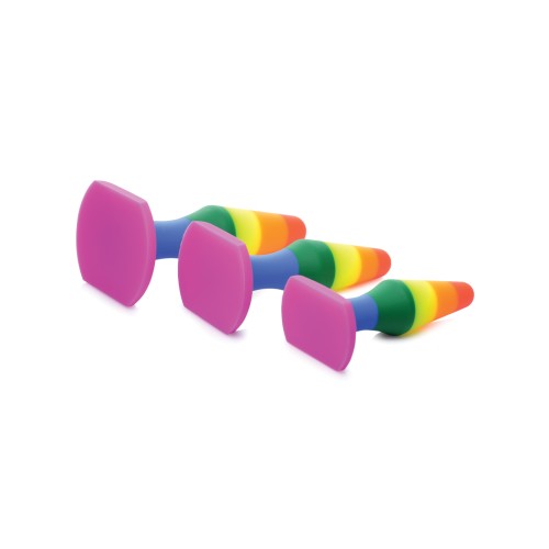 Frisky Rainbow Silicone Anal Trainer Set