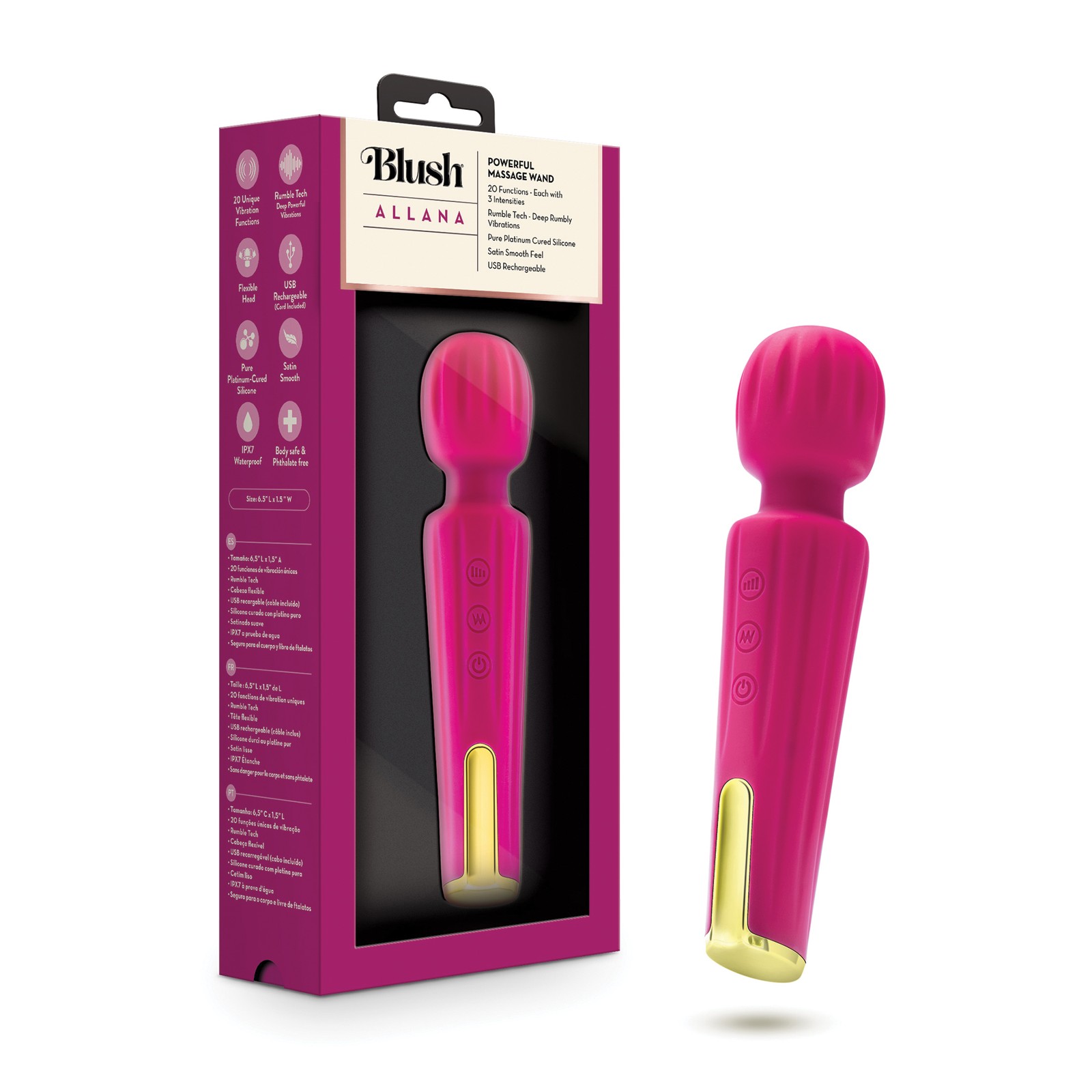 Blush Allana Velvet Wand Vibrator