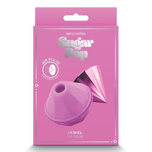 Vibrador Sugar Pop Jewel de Pulso de Aire Rosa para Estimulación Clitoridiana Máxima