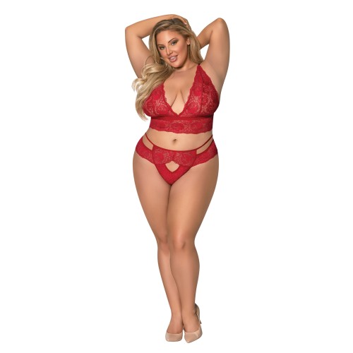 Sugar & Spice Bra Panty Red Set