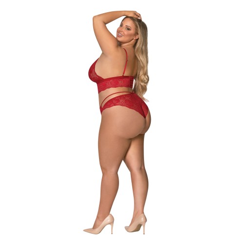 Sugar & Spice Bra Panty Red Set