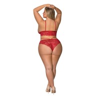 Sugar & Spice Bra Panty Red Set