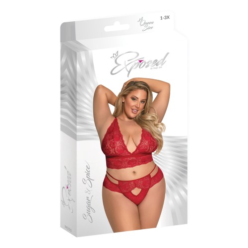 Conjunto de Sujetador y Panty Sugar & Spice Rojo