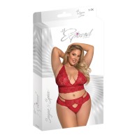 Sugar & Spice Bra Panty Red Set