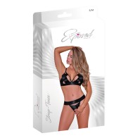 Seductive Strap-Tease Bra & Crotchless Panty