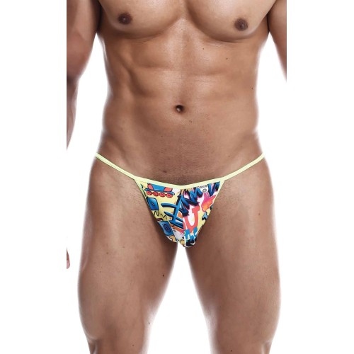 Male Basics Sinful Hipster T Tanga Estampado Amarillo SM