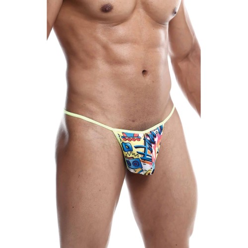 Male Basics Sinful Hipster G-String Yellow Print