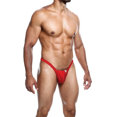 Male Basics Y Buns Thong in Red for Confident Style