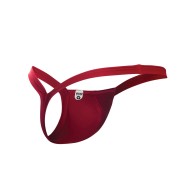 Male Basics Y Buns Thong Red