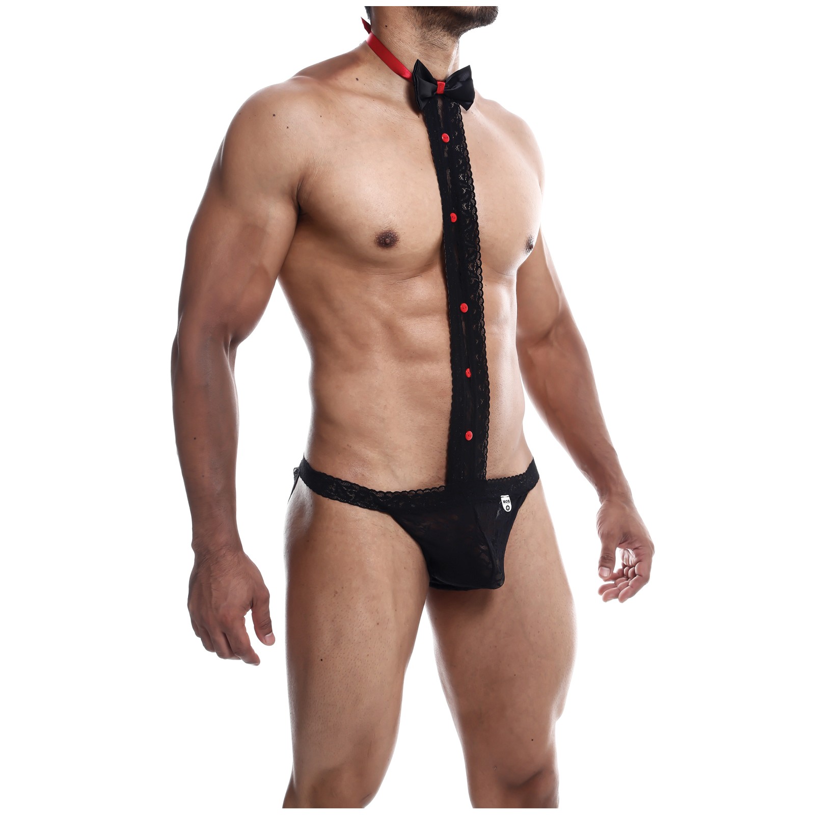 Male Basics Tuxedo Lace Jockstrap for Seductive Flair