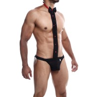 Male Basics Tuxedo Lace Jockstrap for Seductive Flair