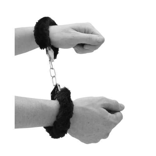 Shots Ouch Beginner's Furry Hand Cuffs - Safe Fun