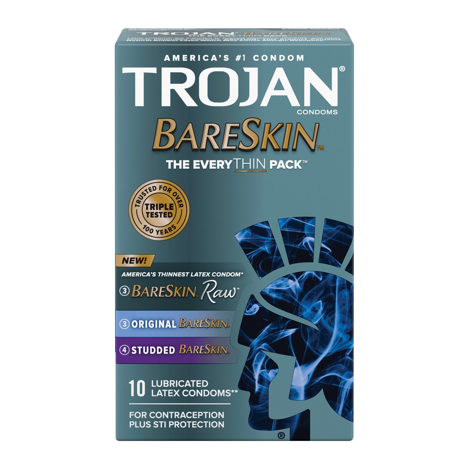 Pack Variado de Condones Trojan BareSkin EveryTHIN