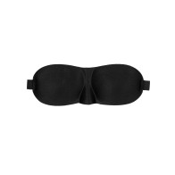 Curvy Satin Eye Mask in Black & White