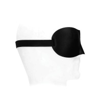 Curvy Satin Eye Mask in Black & White