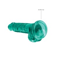 Shots RealRock Realistic Dildo with Balls Turquoise