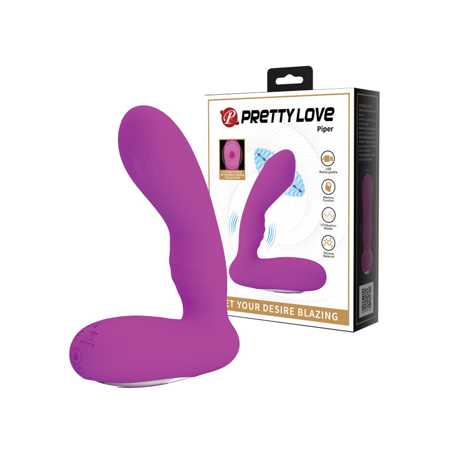 Vibrador de Doble Pulsación Pretty Love Piper