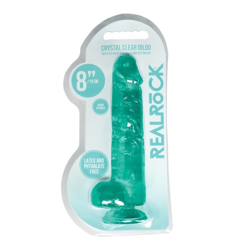 Realistic Turquoise 8" Dildo with Balls