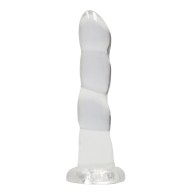 Shots RealRock Crystal Clear 7 Inch Dildo - Transparent Pleasure