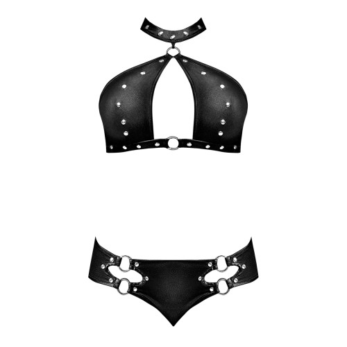 Lust Juno Top with Velcro Choker Neck