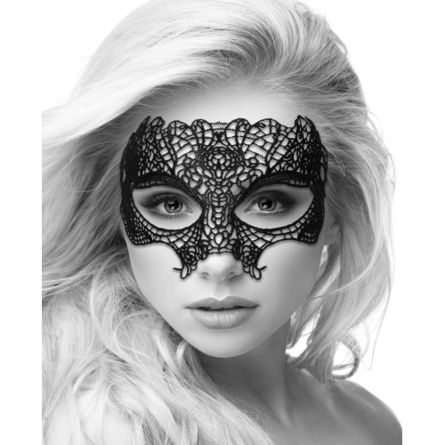 Ouch Lace Eye Mask Black White