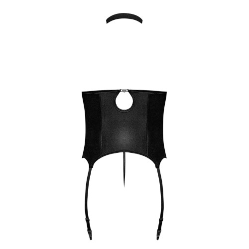 Corset Cupless Lust Mistress con Collar Choker de Velcro