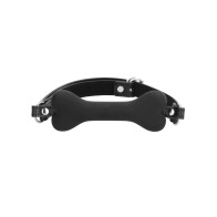 Gag de Silicona Hueso Ouch Puppy Play Negro