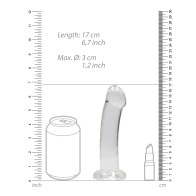 Dildo Transparente Shots RealRock Crystal Clear 7 pulgadas