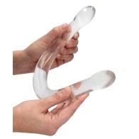 17" RealRock Crystal Clear Double Dildo