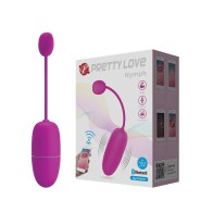 Pretty Love Nymph App-Enabled Vibrating Egg - Fuchsia