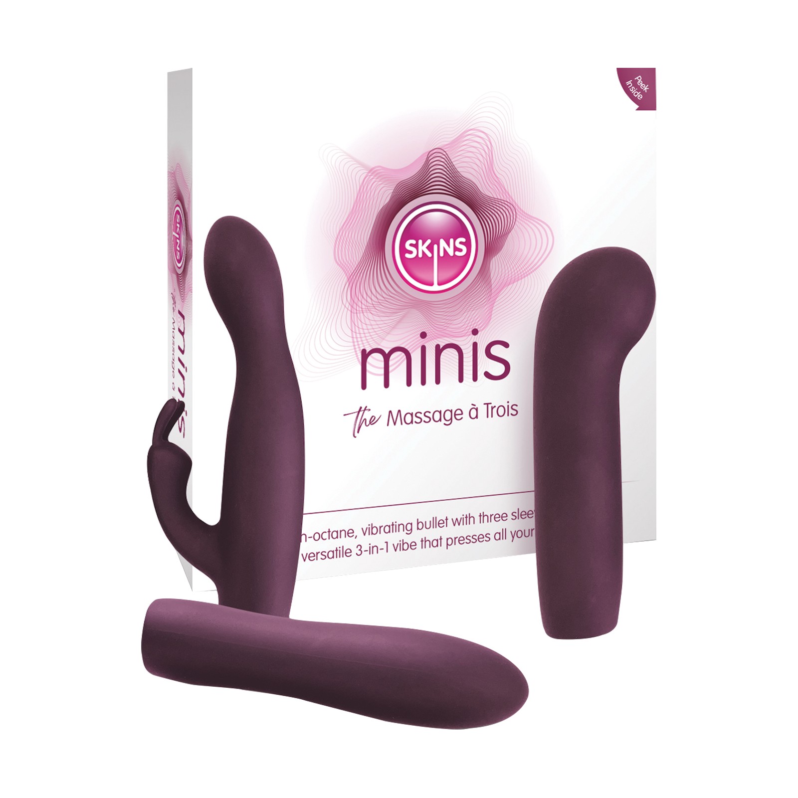 Skins Minis Massage A Trois Magenta - Placer Versátil