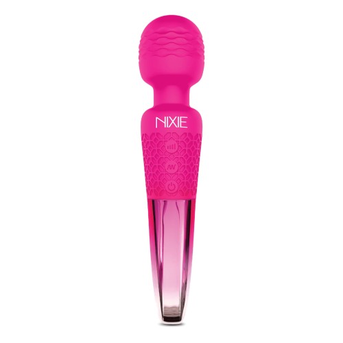 Nixie Rechargeable Wand Massager Pink Ombre Metallic