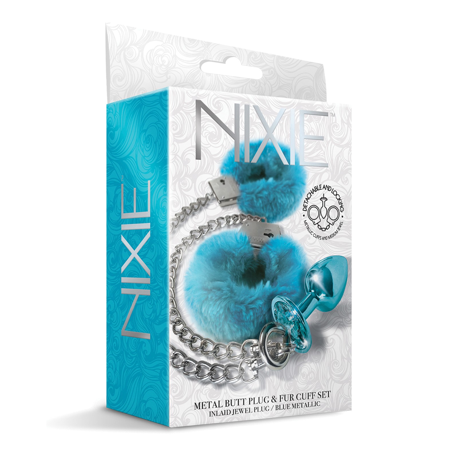 Nixie Metal Butt Plug - Blue Metallic