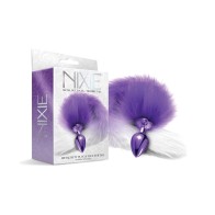 Nixie Metal Butt Plug with Ombre Tail - Purple