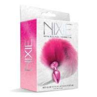 Nixie Metal Butt Plug with Faux Fur Tail - Unique Pleasure