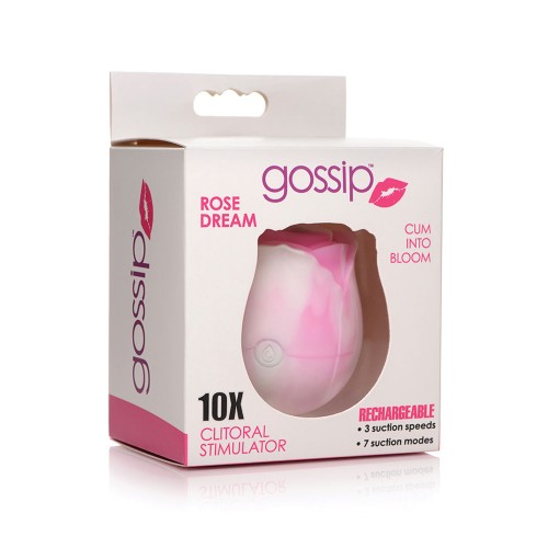 Curve Toys Gossip Cum Into Bloom Clitoral Vibrator Rose