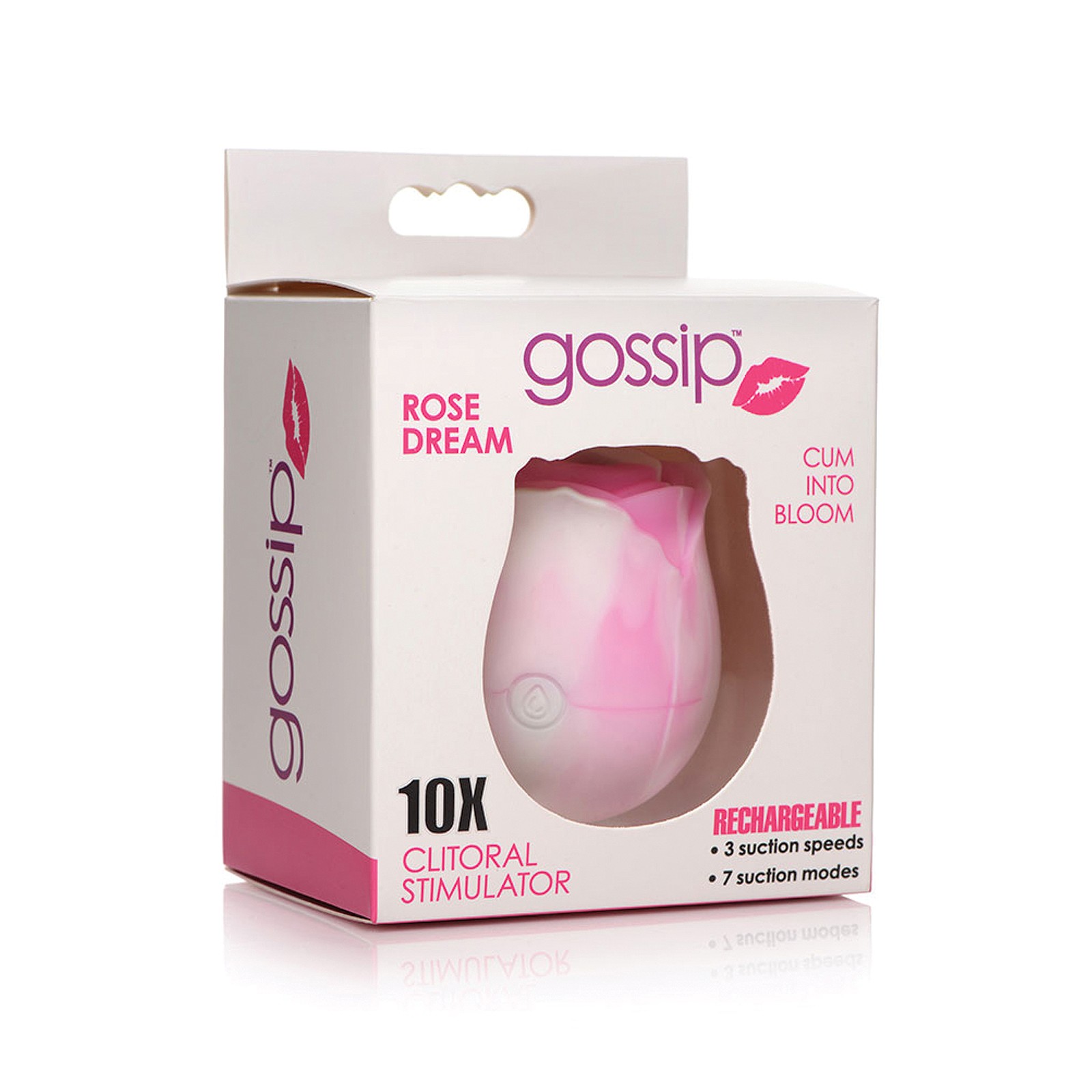 Curve Toys Gossip Cum Into Bloom Clitoral Vibrator Rose