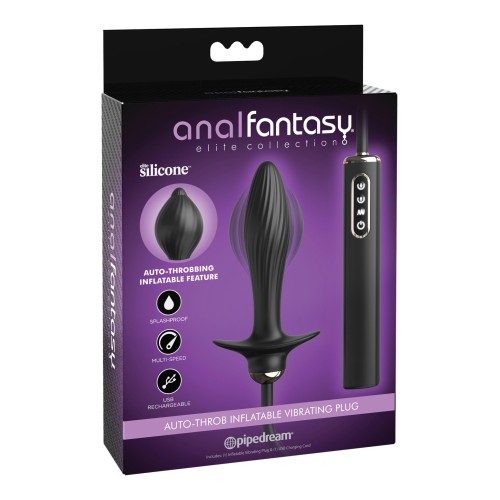 Anal Fantasy Elite Auto Throb Inflatable Plug Black