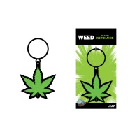 Llavero de Hoja de Marihuana Wood Rocket - Divertido Accesorio de Cannabis