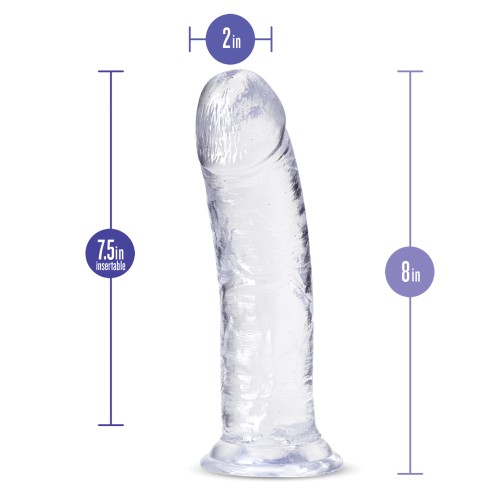 B Yours Plus 8" Roar n Ride Clear Dildo