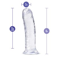 B Yours Plus 8" Roar n Ride Clear Dildo