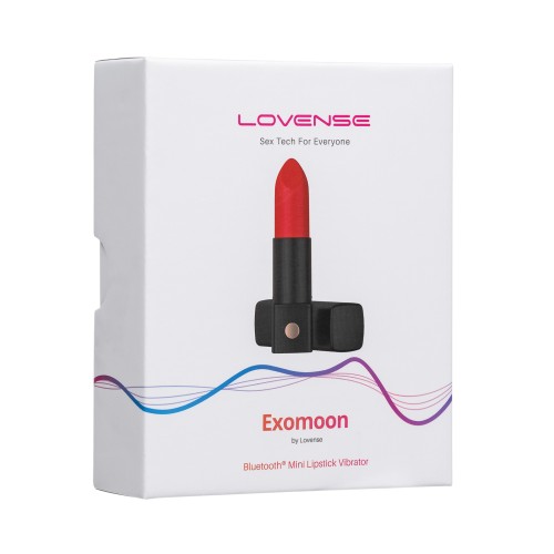 Lovense Exomoon Lipstick Vibrator - Discreet Red Pleasure